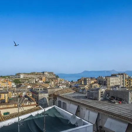 Best View Top Floor Apt. Old Of Corfu *